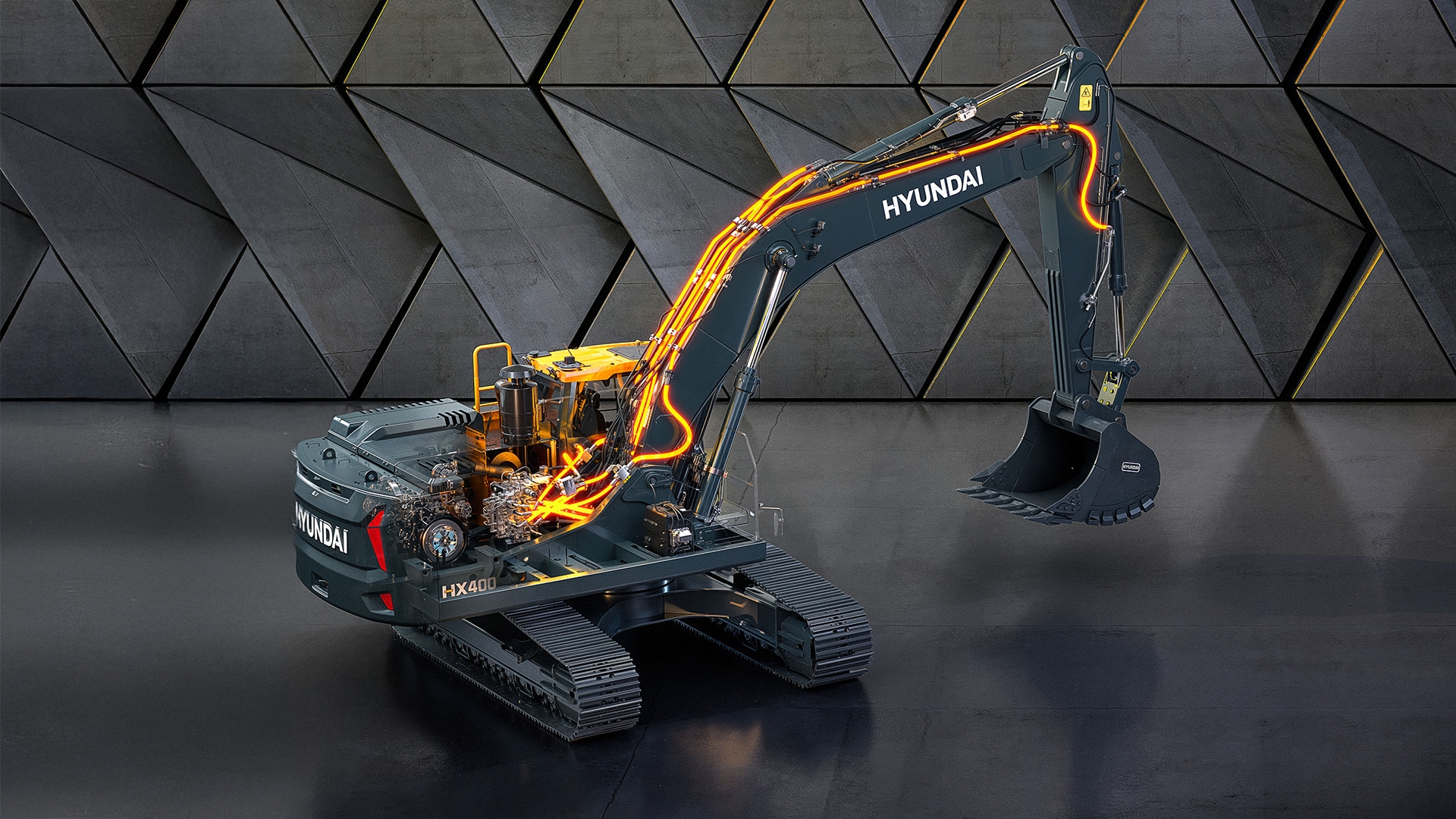FEH (fully electric hydraulics) Next Generation Hyundai excavator