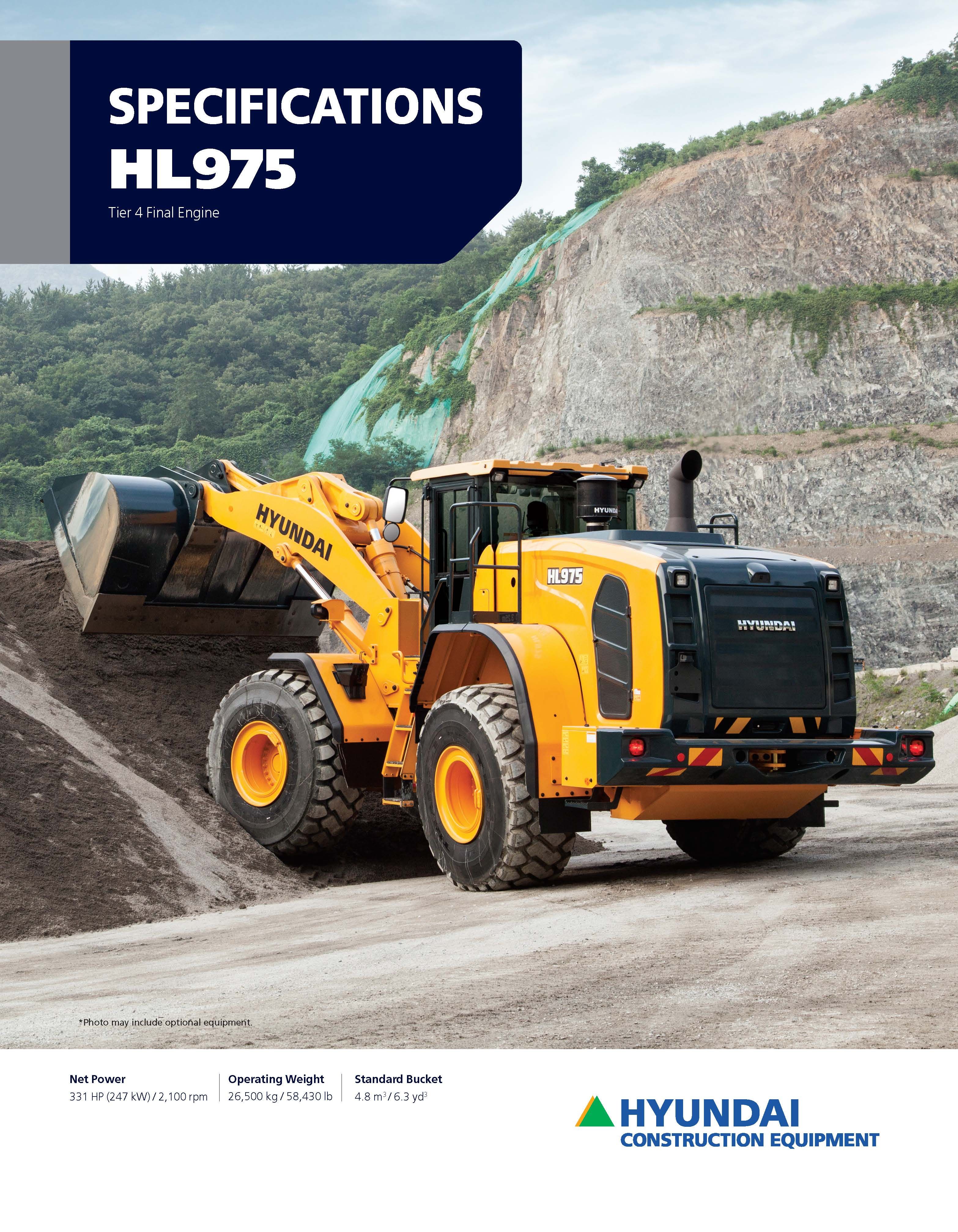 HL975XT - Hyundai Construction Equipment Americas, Inc.