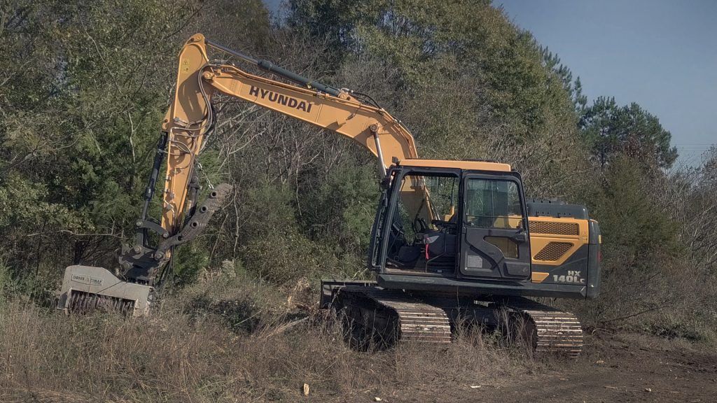 Winsco Land Clearing Pairs Hyundai HX140LC Cummins Powered Excavator ...