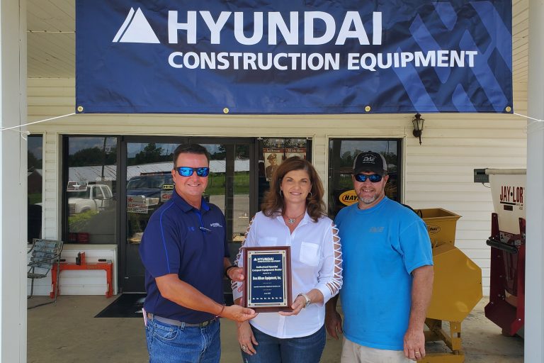 Don Allison new hyundai construction equipment dealer plaque