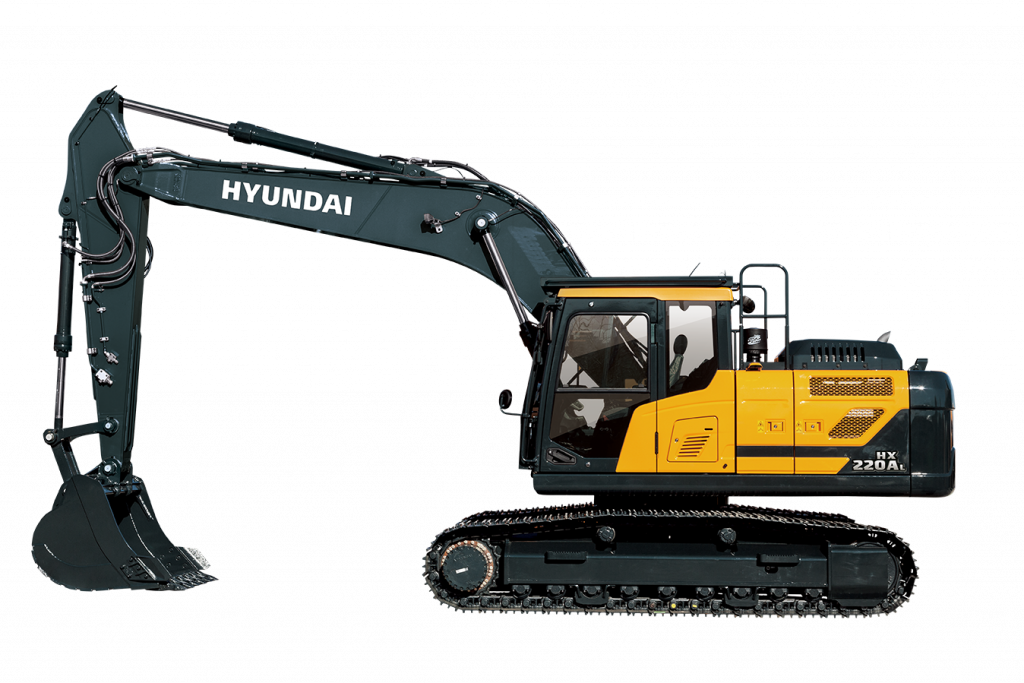 hx220al hyundai large crawler excavator